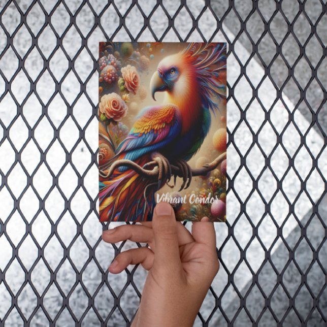 Vibrante cóndor perfilando sobre la invitación de  (Subido por el creador)