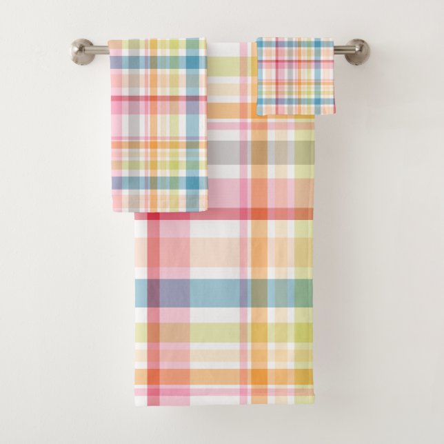 Vibrante cuadros pastel multicolor clan tartán (In situ)