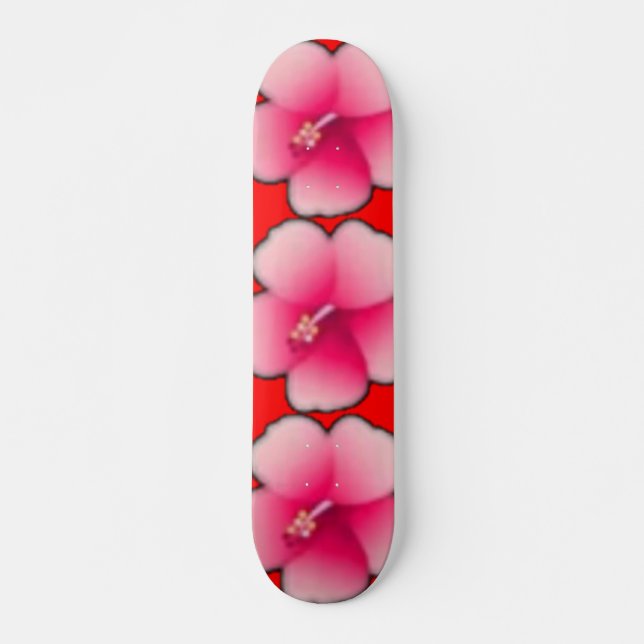 Vibrante cubierta de skateboard 3D de arte digital (Anverso )