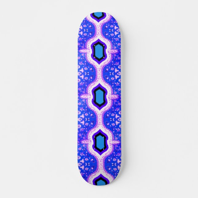 Vibrante cubierta de skateboard 3D de arte digital (Anverso )