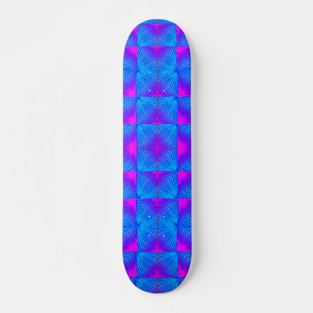 Vibrante cubierta de skateboard 3D de arte digital (Anverso )