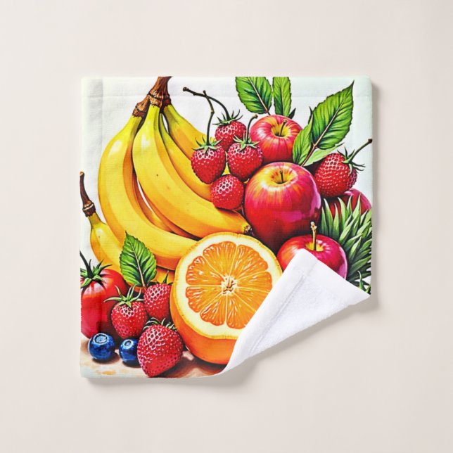 Vibrante Diseño De Delight De Fruta Fresca (Toallita)