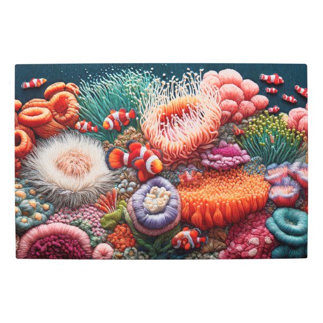 Vibrante ecosistema de arrecifes de coral: arte su (Anverso)