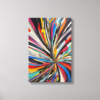 Vibrante explosión abstracta de arte moderno