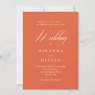 Vibrante Invitación a la Boda de Guión de Amanecer
