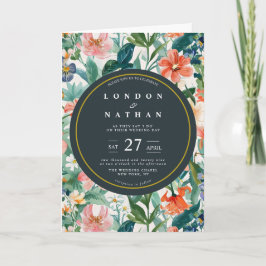 Vibrante Invitación a la Boda Floral en Bloom Botá