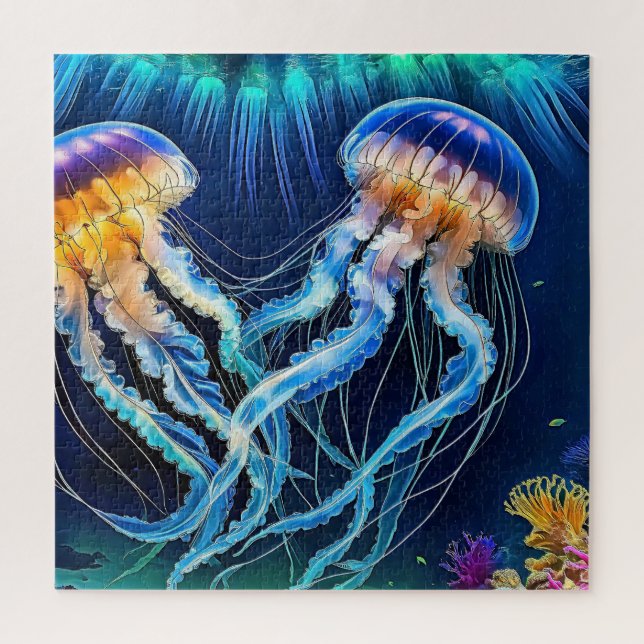 Vibrante Jellyfish Puzzle (Vertical)