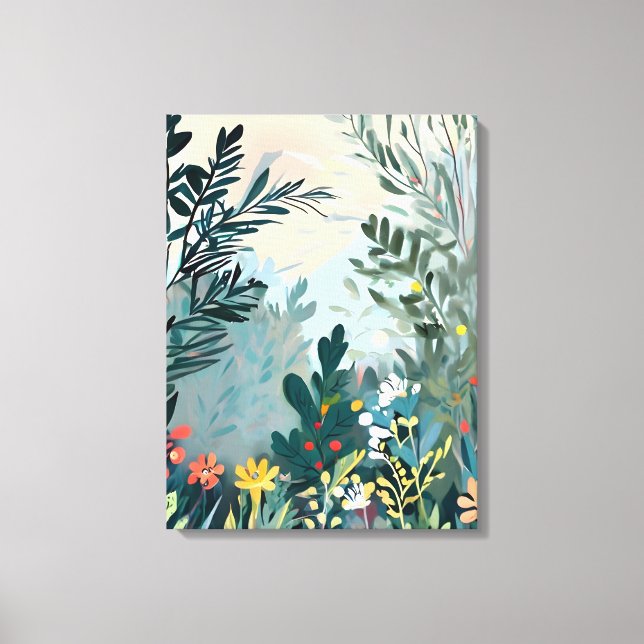 Vibrante Meadow - Arte de paisajes florales (Anverso)