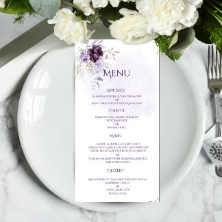 Vibrante Menú Boda Floral
