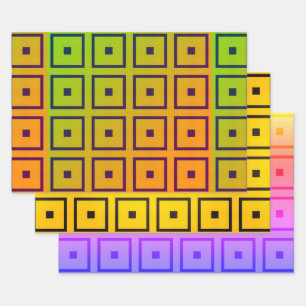 Vibrante multicoEnvoltura de papel de hoja plana d