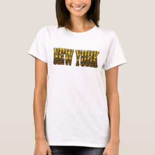 Vibrante Naranja Camiseta Personalizada NEW YORK