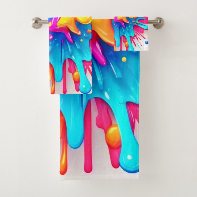 Vibrante Neon Paint Splash Art (In situ)