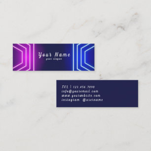 Vibrante Neon - Tarjeta de presentación