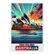 Vibrante ópera de Sydney - Poster de Australia