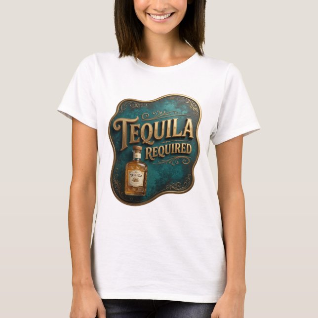 Vibrante Oro CAMISA CON REQUERIMIENTO DE TEQUILA v (Anverso)