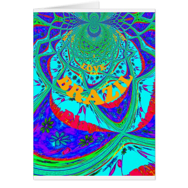 Vibrante Patrón Floral: Un Tributo Brasileño. (Frente)