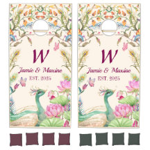 Vibrante pavo real y Boda floral