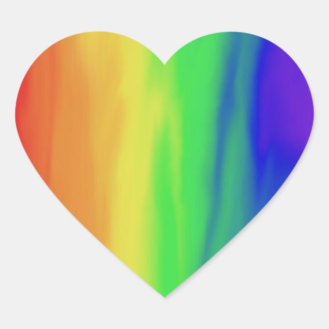 Vibrante Pegatina del Orgullo Arcoiris (Anverso)