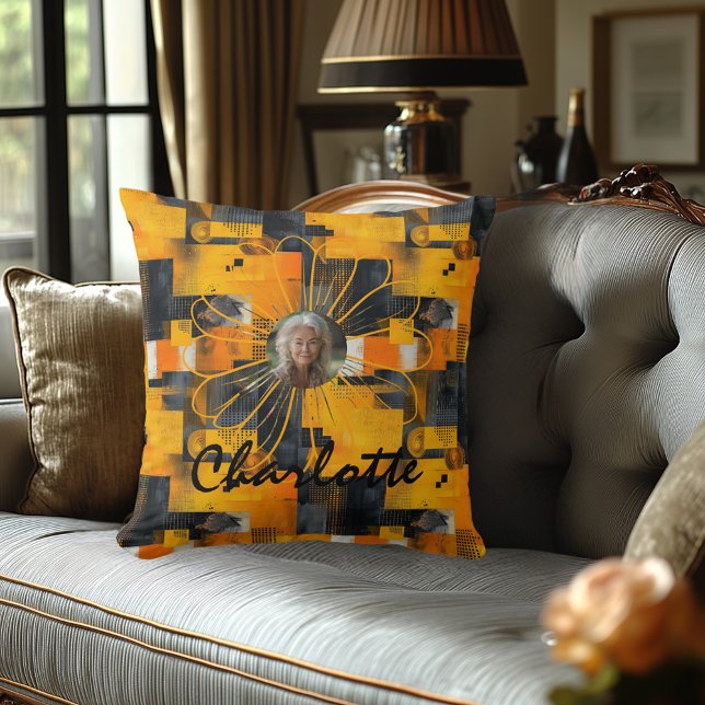 Vibrante Personalizado foto almohada con fondo dor (Subido por el creador)