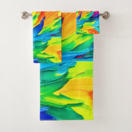 Vibrante pintura abstracta de expresionismo