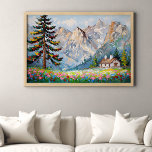 Vibrante pintura Montaña Flor silvestre Arte de ca<br><div class="desc">Relación 2:3. Traer la belleza de la naturaleza en el interior con esta vibrante pintura de una cabaña de montaña rodeada de flores silvestres. Este impresionante poster de arte mural capta la serenidad del desierto, perfecto para añadir un toque de color y tranquilidad a su decoración de casa o oficina....</div>
