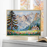 Vibrante pintura Montaña Flor silvestre Arte de ca<br><div class="desc">Relación 3:4. Traer la belleza de la naturaleza en el interior con esta vibrante pintura de una cabaña de montaña rodeada de flores silvestres. Este impresionante poster de arte mural capta la serenidad del desierto, perfecto para añadir un toque de color y tranquilidad a su decoración de casa o oficina....</div>