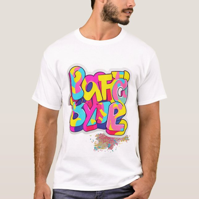 Vibrante Pop Art "München" Camiseta (Anverso)