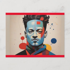 Vibrante postal de hombre moderno