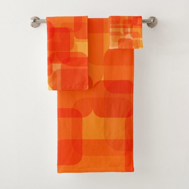Vibrante Resumen contemporáneo Naranja de arte mod (In situ)