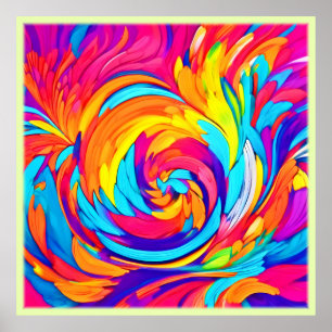 Vibrante Resumen de arte de Swirl