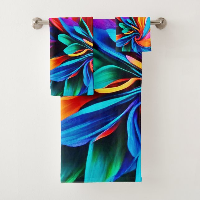 Vibrante resumen de la flor arcoiris (In situ)