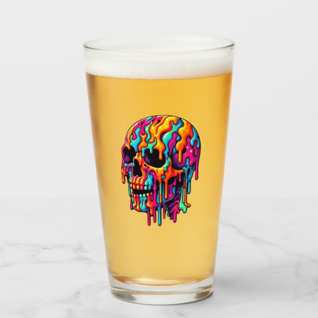 Vibrante Skull Psicodélico (Anverso (lleno))