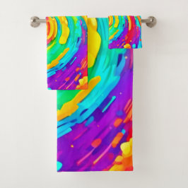 Vibrante Spiral Splash Colores Arte