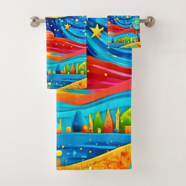 Vibrante Starry Night Style Art (In situ)