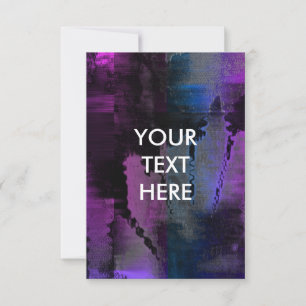 Vibrante tarjeta de invitación Grungy Cyberpunk Bl