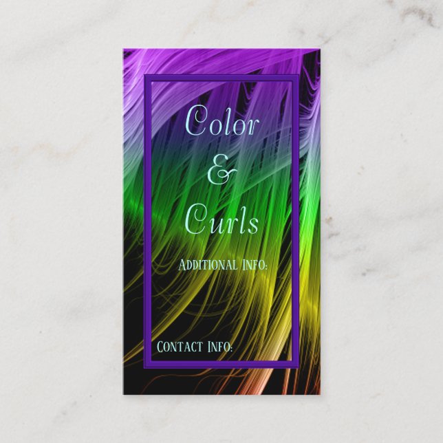 Vibrante tarjeta de presentación 2 (Anverso)