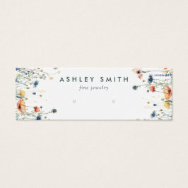 Vibrante tarjeta de visualización de flores silves