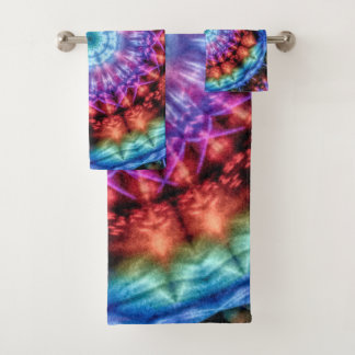 Vibrante Tie Dye Kaleidoscope Arcoiris Mandala