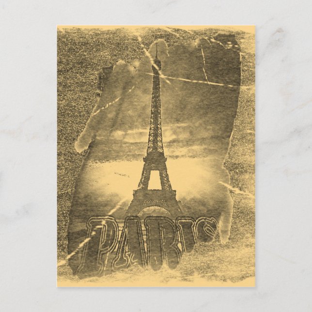 Vibrante Torre Eiffel París #2 - Postales (Anverso)