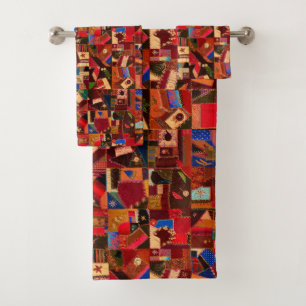Vibrante Vintage Crazy Quilt