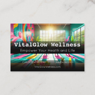 Vibrante Wellness Tarjeta de negocios Energizar su