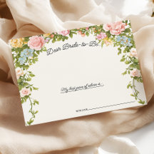 Vibrante Whimsical Floral Bridal Ducha Tarjeta de 