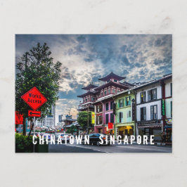 Vibrante y colorida postal china en Singapur