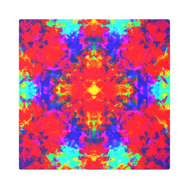 Vibrantes colores brillantes Patrón de arte (Anverso)