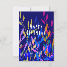 Vibrantes hojas - Feliz cumpleaños