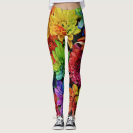 Vibrantes Leggings Florales Multicoloreadas