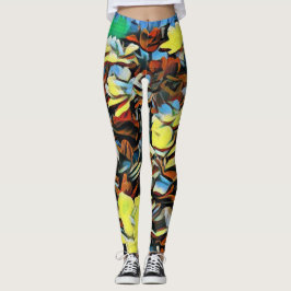 Vibrantes Leggings Florales Multicoloreadas