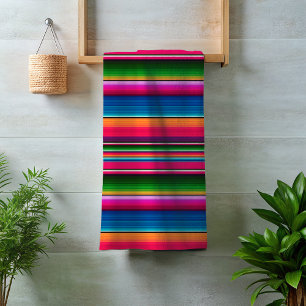 Vibrantes rayas de manta de serape mexicano tradic