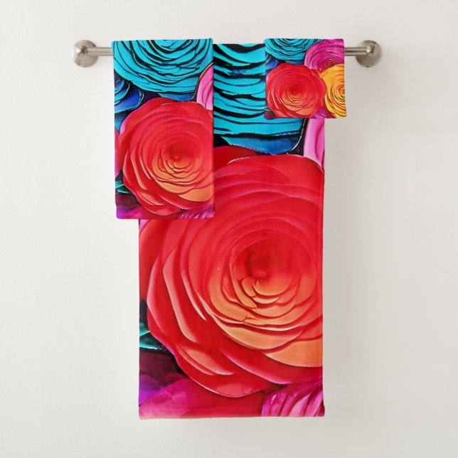 Vibrantes Rosas de papel (In situ)