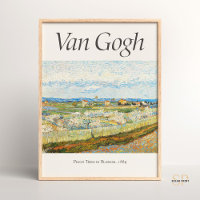 Vicente van Gogh enseña árboles en arte florecient